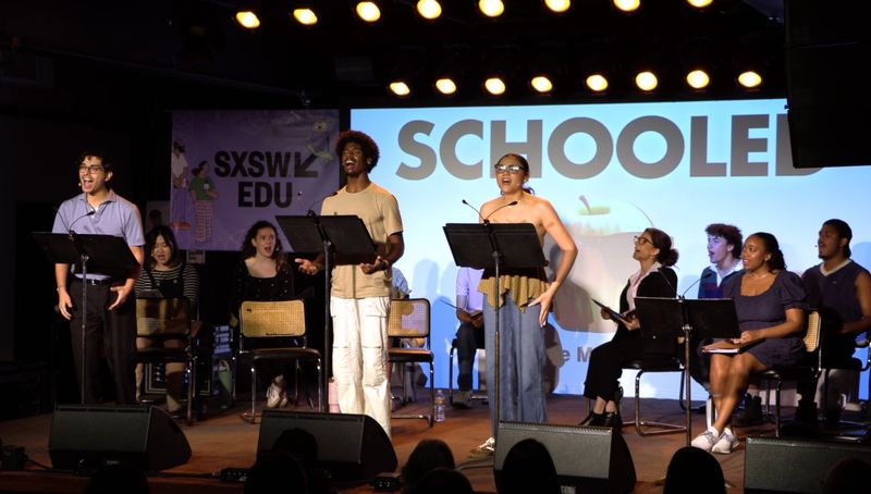 Full cast performing at SXSW EDU